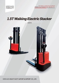 1.5 Ton Walking Electric stacker | Hercules