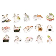 30pcs Bunny Sasichiro Sticker Retro Japanese Cartoon Cute Rabbit Stationery Decorative Sticker.Suitable for Photo Albums Diaries Cups Laptops Mobile Phones Scrapbooks