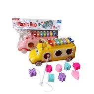 Educational Toys Xylophone Music Bus YE 20 CHILDREN'S TOYS MUSIC BUS MUSIC XYLOPHONE PUZZLE BUS