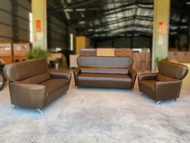 大慶二手家具 (特價)新品大可愛咖啡色3+2+1沙發組/客廳沙發/辦公沙發/多件組沙發/皮沙發/臥室沙發/皮製沙發
