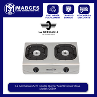 La Germania 65cm Double Burner Stainless Gas Stove G650X