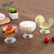 TAYLOR1 Cocktail Glass, Transparent Flowers Shape Ice Cream Bowl, Dessert Cup Household Thickened Goblet Milkshake