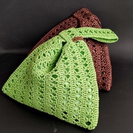 Japanese Knot Bag - Raffia Bag for Women
