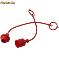 TIOMNV56H4 Hydraulic Dust Covers, 1/2 ISO-B Plastics Hydraulic Coupler Dust Cap, Red Male Female Qui