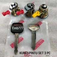 FRONT DOOR LOCK SET LUGGAGE 3 PC DAIHATSU TARUNA ESPASS S91 S92