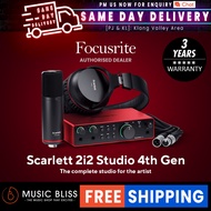 Focusrite Scarlett 2i2 Studio 4th Gen Recording Bundle
