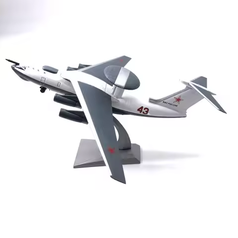 JASON TUTU 1/200 Scale Soviet A-50 AWACS Aircraft Model Diecast Metal Military Plane Finished Decora
