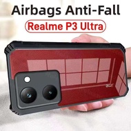 Realme P3 Ultra 5G/Realme P3 Pro Shockproof Case Colored Edges Clear Back P3 5G/Realme P3 Genuine Mo