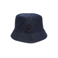 topi bucket polos topi bucket hat wanita topi bucket hat pria - navy dewasa