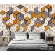 Wallpaper Custom Abstrak 3d-Wallpaper Dinding Abstrak 3d- Wallpaper
