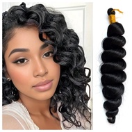 INDOBRAID Loose Curly Spriral Curl Hair Extensions Braiding Hair Embroidery Hair Woven Hair Extensio