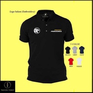 BAJU SULAM COTTON Polo T Shirt Proton Persona Facelift Engine Bezza Saga Club BLM FLX Cotton Embroid