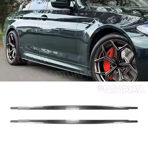 For BMW 5 Series G30 G31 M Sport MP Standard Style 2018-2023 Car Side Skirt Lip Spoiler Extension Gu