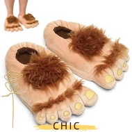 CHIC Winter Hobbit Plush Slippers, Novelty House Slippers
