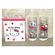 Hello Kitty 玻璃杯 2入 果汁杯 透明杯 飲料杯 啤酒杯 汽水杯 牛奶杯 厚底 水杯 杯子 KT 凱蒂貓