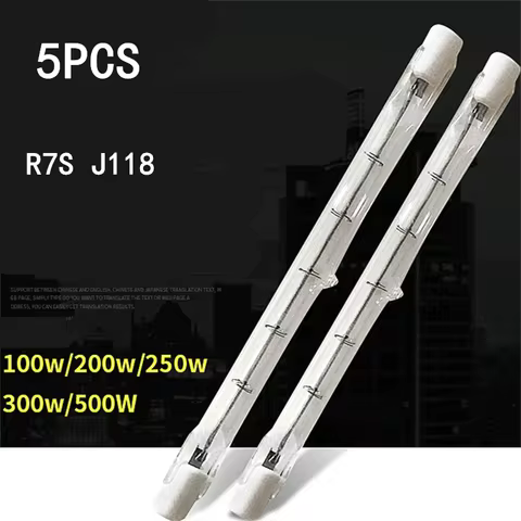 1/5PCS R7S J118 High Power LED Glass Tube COB Light Bulb 100W 200W 300W 400W Replacement for Halogen