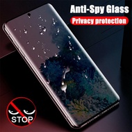 20D ฝาครอบความเป็นส่วนตัว Anti Spy กระจกนิรภัยสำหรับ Samsung Galaxy S23 Note 20 Ultra 10 Lite 9 8 S22 S21 S20 S10 S9 S8 Plus 5G ฟิล์มกันรอยหน้าจอ