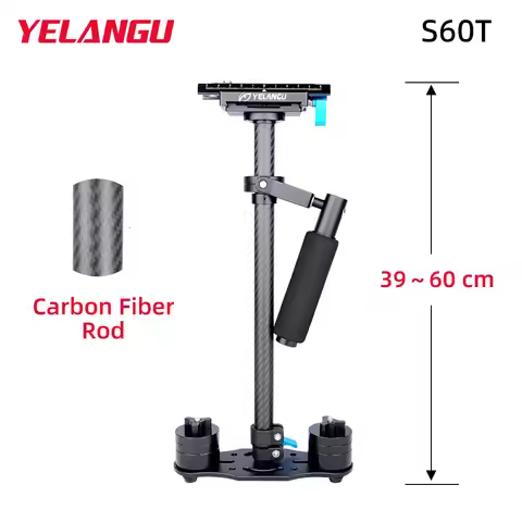 YELANGU S60T Hand-held Carbon Fiber Video Camera Stabilizer for DSLR Sony Nikon DV Camcorders