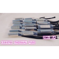 KSD9700 THERMAL Fuse (Normally closed) 5A 250V 40 50 55 65 70 80 85 90 95 100 105 Celsius