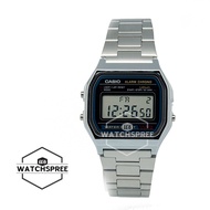 [Watchspree] Casio Standard Digital Silver Stainless Steel Band Watch A158WA-1D A158WA-1