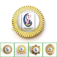 GPdI Indonesia Pin All Models of Pentagon Church Logo Brooch in Indonesia Resin Plated