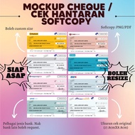 MOCKUP CHEQUE / CEK HANTARAN SOFTCOPY ( KAHWIN/TUNANG/HADIAH ETC)