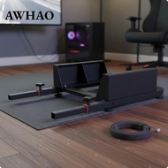 [AWHAO] Stable Racing Simulator Wheel Stand Adjustable Sim Racing Cockpit Frame Crossbeam Design for