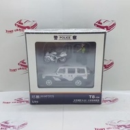 XCarToys BAIC BJ80 People's Police Motorcycle Escort Set