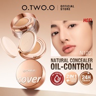 O.TWO.O Foundation & Setting Powder 2 In 1 Face BB Cream Cushion 24J Tahan Penutup Penuh 4 Warn