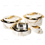 🔵𝐑𝐞𝐚𝐝𝐲 𝐒𝐭𝐨𝐜𝐤🟡 3pcs Set Food insulation box 1500ML/2000ML/2500ML Food Warmer Thermal Insulated Hot Po