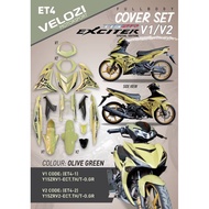 Body Cover Set Coverset Y15ZR Y15Z Y15 V1 V2 EXCITER Olive Green Thai