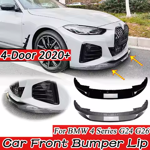 For BMW 4 Series G24 G26 420i 430i I4 M50 2020+ 4-Door M Sport Gran Front Bumper Lip Spoiler Diffuse