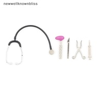 newwellknownbliss 5pcs/set Medical Tool Dollhouse Auscultation Stethoscope RTT
