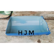 Tong Drum Biru Plastik Sebelah / Half Blue Drum Plastic / Tong Makanan Haiwan Lembu / Tong Air