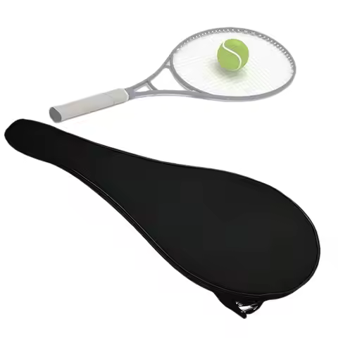 Badminton Racket Storage Bag Tennis Racket Bag Oxford Cloth Black Badminton Racket Racquet Shoulder 