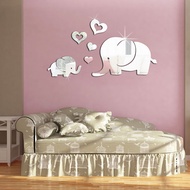 Elephant Wall Decor Mirror Sticker DIY Decal Removable Art Baby  Mural