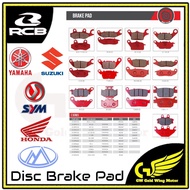 RCB RACING BOY E SERIES DISC BRAKE PAD FRONT &amp; REAR Y15 RS150 VF3I KRISS RS BELANG LC135 ADV W110 W125 FUTURE SRL