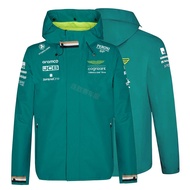 Newest F1 Racing Suit Aston Martin Racing 2023 New Spring And Autumn Long-sleeved Hooded Windbreaker Sports Men's Jacket
