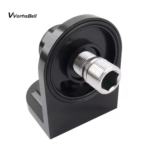 Black Aluminum 90-Degree Oil Filter Relocation Adapter for Honda Civic (EG, EK) with K, B, D, H, F S