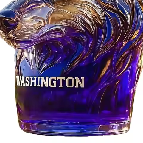 Wine Bottles Leak-Proof Glass Alcohol Dispenser Dog Head Art Statue Whiskey Decanter For Bourbon Vod
