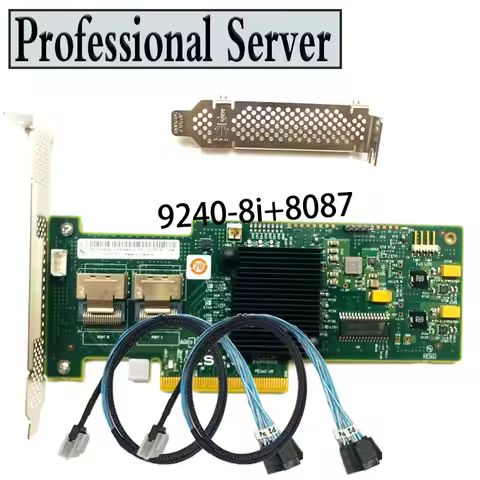 LSI 9240-8i 6Gbps SAS HBA 9211-8i HBA FW:P20 9211-8i IT Mode PCIe Expander Card unRAID 2* SFF SATA