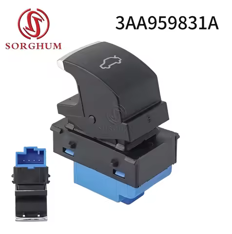 SORGHUM 3AA959831A For VW Passat B7 2012 2013 2014 2015 2016 Chrome Tailgate Rear Trunk Lid Button S