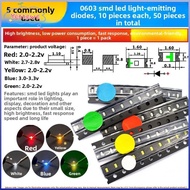YVETTPH 20pcs/50pcs LED Chip, Multi-Color  SMD LED Diode, Professional DIY 0805/0603 SMD SMT Lamp El