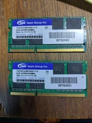 Team Group 8GB DDR3 1600MHz RAM (2條)
