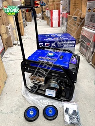 Genset 3000W SOK SG-6000E Manual Starter Aki / Power Generator Listrik 3000 Watt Bensin 4 Tak Rumah