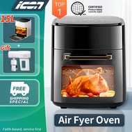 ICON Air Fryer Oven 15L 8L 4L Air Fyer Touch Digital Display Oil Free Multi Function Airfryer