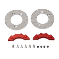 RC Wheel Brake Disc RC Aluminum Disc Brake Caliper Set 1.4in High Simulation RC Brake Disc for Traxx