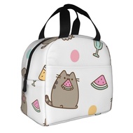 Pusheen Lunch Bag Lunch Box Bag Insulated Fashion Tote Bag Lunch Bag for Kids and Adults