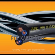 2 x 0.75mm Stranded Electrical Cable Nyyhy Cable/ 2x0.75