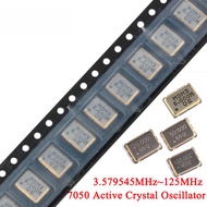 5pcs 5*7mm 7050 4Pin 8MHZ 10MHZ 11.0592MHZ 12MHZ 16MHZ 20MHZ 25MHZ 48MHZ 50MHZ 100MHZ 4.096MHz SMD A